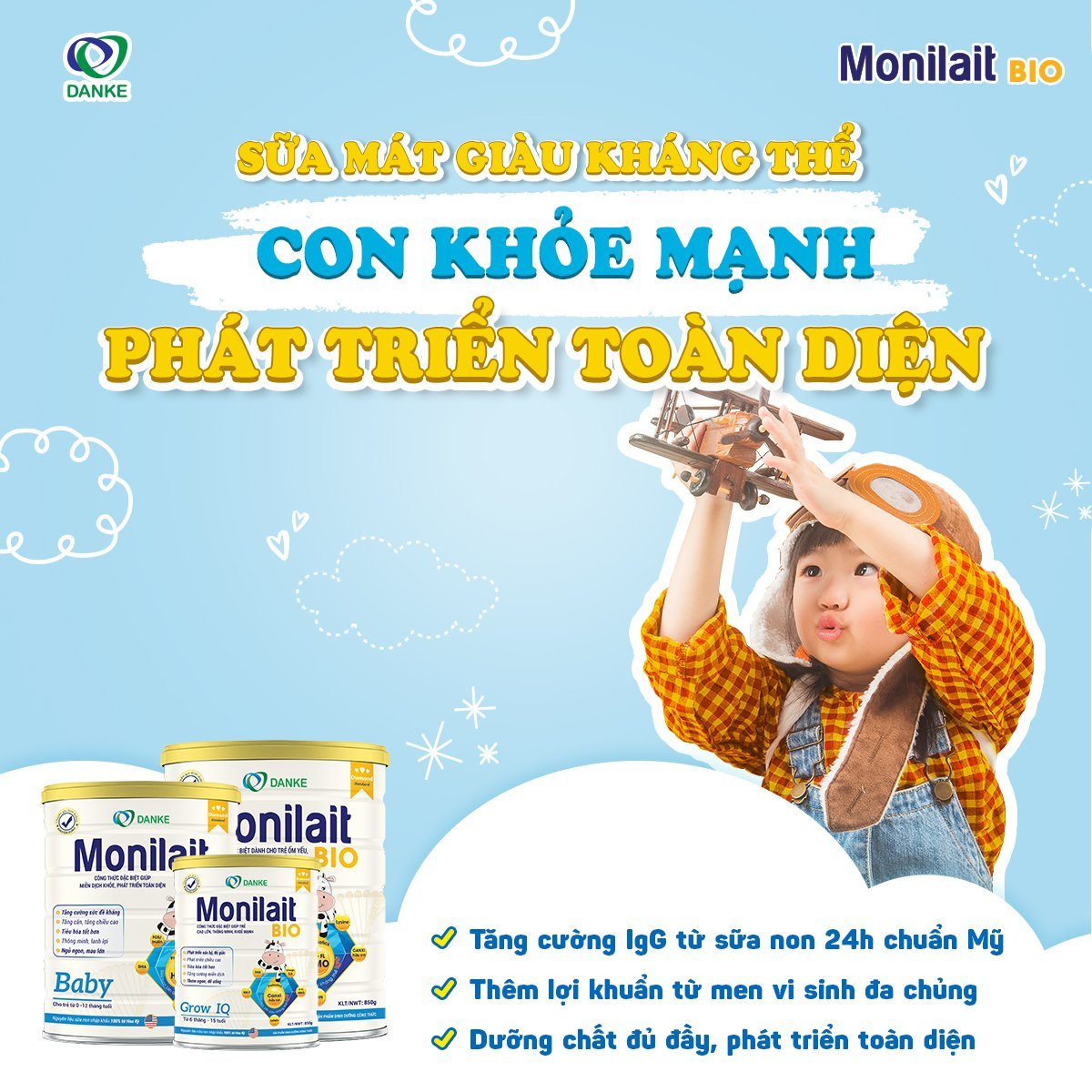 bộ sữa Monilait Bio