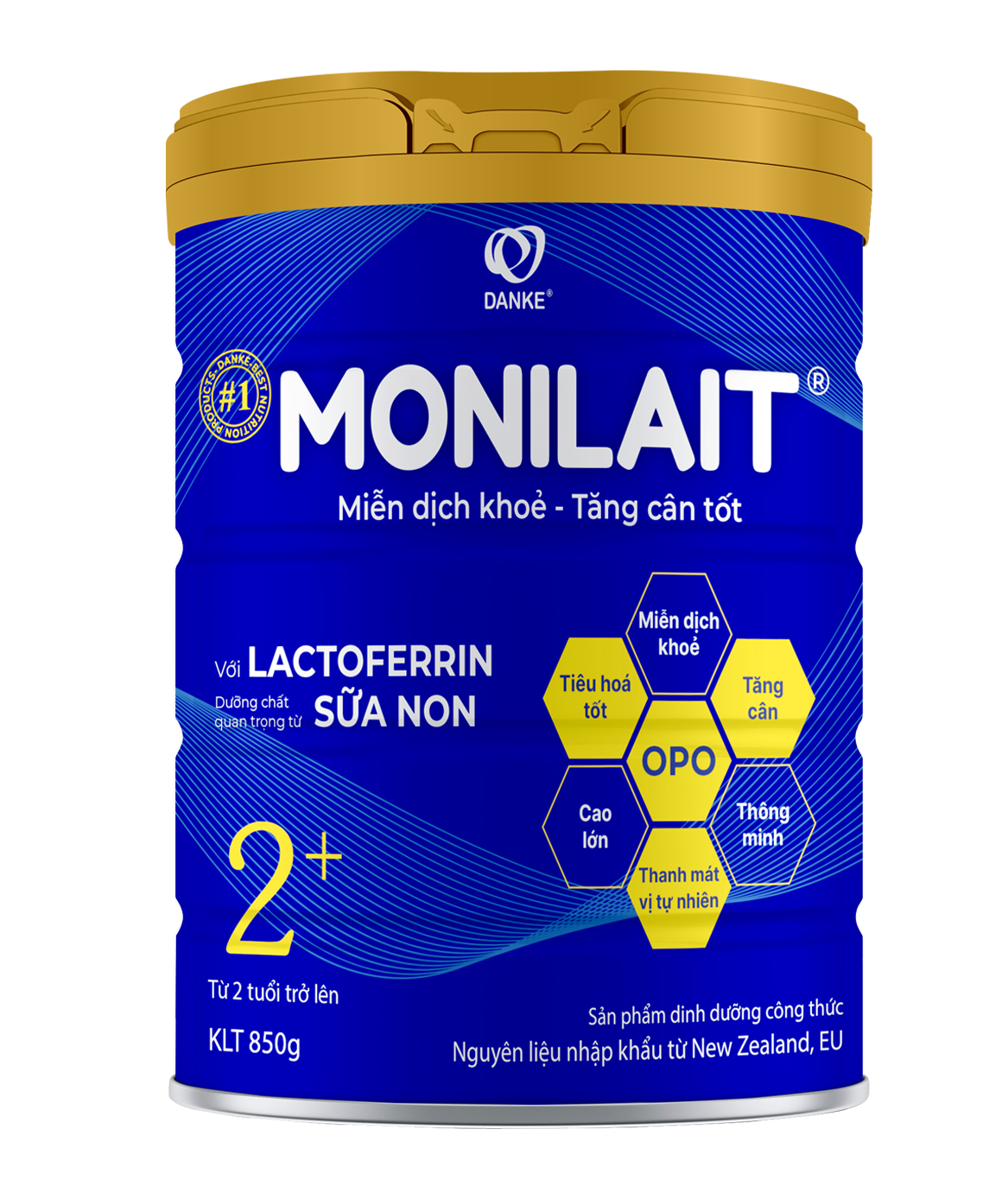 Sữa Monilait Lactoferrin 2+